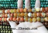 CAA1609 15.5 inches 6mm round banded agate beads wholesale