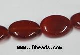 CAA172 15.5 inches 15*20mm oval red agate gemstone beads