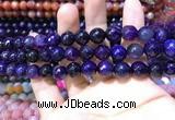 CAA1732 15 inches 10mm faceted round fire crackle agate beads