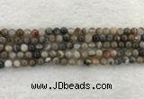 CAA1811 15.5 inches 6mm round banded agate gemstone beads