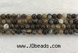 CAA1822 15.5 inches 8mm round banded agate gemstone beads