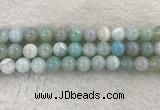 CAA1846 15.5 inches 16mm round banded agate gemstone beads