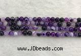 CAA1871 15.5 inches 6mm round banded agate gemstone beads