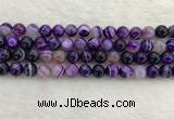 CAA1873 15.5 inches 10mm round banded agate gemstone beads