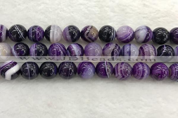 CAA1876 15.5 inches 16mm round banded agate gemstone beads