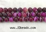 CAA1886 15.5 inches 16mm round banded agate gemstone beads