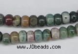 CAA192 15.5 inches 5*8mm rondelle indian agate beads wholesale