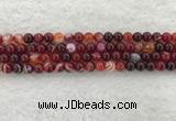 CAA1921 15.5 inches 6mm round banded agate gemstone beads