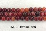 CAA1926 15.5 inches 16mm round banded agate gemstone beads