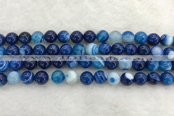 CAA1932 15.5 inches 8mm round banded agate gemstone beads