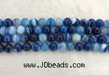 CAA1933 15.5 inches 10mm round banded agate gemstone beads