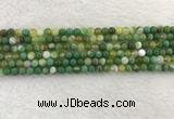 CAA1970 15.5 inches 4mm round banded agate gemstone beads