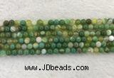 CAA1971 15.5 inches 6mm round banded agate gemstone beads