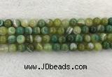 CAA1973 15.5 inches 10mm round banded agate gemstone beads