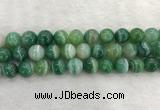 CAA2005 15.5 inches 14mm round banded agate gemstone beads