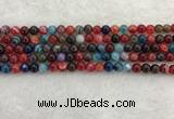 CAA2041 15.5 inches 6mm round banded agate gemstone beads