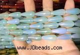 CAA2056 15.5 inches 8*20mm teardrop agate beads wholesale