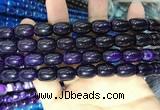 CAA2115 15.5 inches 10*14mm drum agate beads wholesale