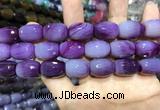 CAA2146 15.5 inches 13*18mm faceted drum agate beads wholesale