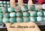 CAA2148 15.5 inches 13*18mm faceted drum agate beads wholesale