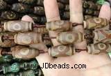 CAA2675 15.5 inches 12*28mm - 15*32mm rice tibetan agate dzi beads