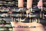 CAA2694 15.5 inches 14*38mm - 16*43mm rice tibetan agate dzi beads