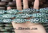 CAA2698 15.5 inches 14*38mm - 16*43mm rice tibetan agate dzi beads