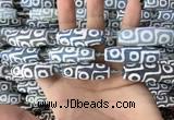 CAA2703 15.5 inches 14*38mm - 16*43mm rice tibetan agate dzi beads