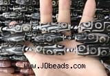 CAA2709 15.5 inches 14*38mm - 16*43mm rice tibetan agate dzi beads