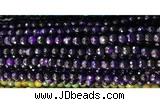 CAA2881 15 inches 6mm faceted round fire crackle agate beads wholesale