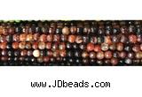 CAA2882 15 inches 6mm faceted round fire crackle agate beads wholesale