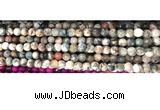 CAA2883 15 inches 6mm faceted round fire crackle agate beads wholesale