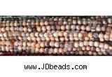 CAA2889 15 inches 6mm faceted round fire crackle agate beads wholesale