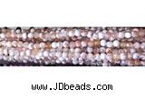 CAA2891 15 inches 6mm faceted round fire crackle agate beads wholesale