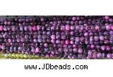 CAA2892 15 inches 6mm faceted round fire crackle agate beads wholesale