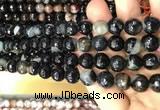 CAA3093 15 inches 10mm faceted round fire crackle agate beads wholesale