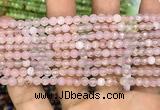 CAA3261 15 inches 4mm faceted round agate beads wholesale