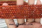 CAA3265 15 inches 4mm faceted round agate beads wholesale