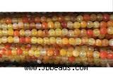 CAA3292 15 inches 6mm faceted round agate beads wholesale