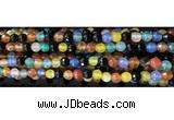 CAA3296 15 inches 6mm faceted round agate beads wholesale