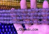 CAA3330 15 inches 8mm faceted round agate beads wholesale