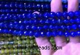 CAA3336 15 inches 8mm faceted round agate beads wholesale