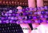 CAA3338 15 inches 8mm faceted round agate beads wholesale