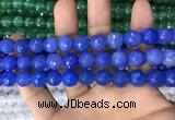 CAA3376 15 inches 10mm faceted round agate beads wholesale