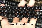 CAA3381 15 inches 10mm faceted round agate beads wholesale