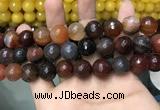 CAA3427 15 inches 14mm faceted round agate beads wholesale