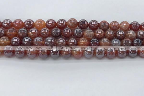 CAA3502 15.5 inches 8mm round AB-color fire agate beads wholesale