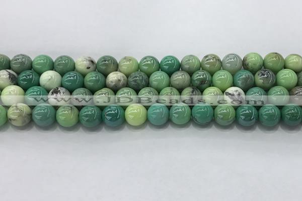 CAA3517 15.5 inches 8mm round AB-color grass agate beads wholesale