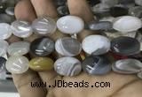 CAA3566 15.5 inches 15*20mm oval grey Botswana agate beads