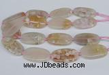 CAA3611 15.5 inches 25*45mm oval sakura agate gemstone beads